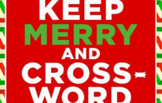 New York Times Keep Merry And Crossword On : 200 Easy To Hard intended for New York Times Christmas Crossword