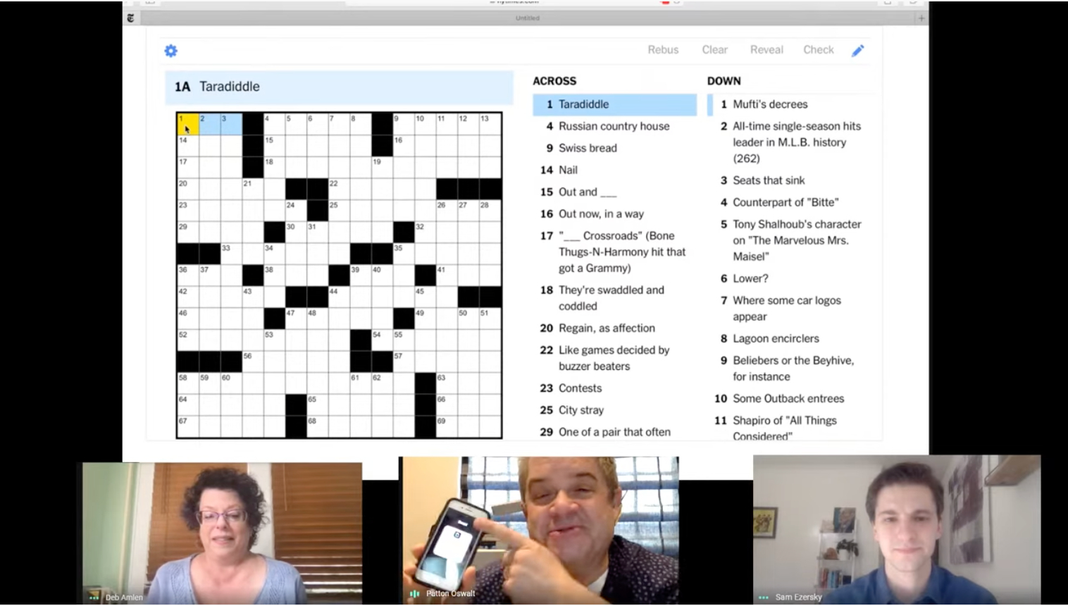 Nyt Crossword: Crossword Live Solving - The New York Times for Christmas Entrees Nyt Crossword
