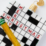Old World Christmas Crossword Puzzle Ornament Home Decor Inside Traditional Christmas Decoration Crossword