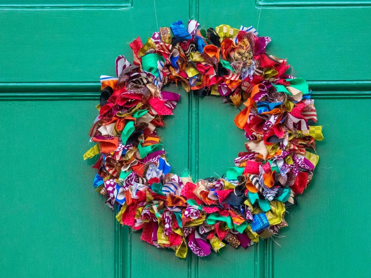 one of scotlands most festive streets dressed up with amazing throughout christmas wreath material daily crossword One Of Scotland'S Most Festive Streets Dressed Up With Amazing throughout Christmas Wreath Material Daily Crossword