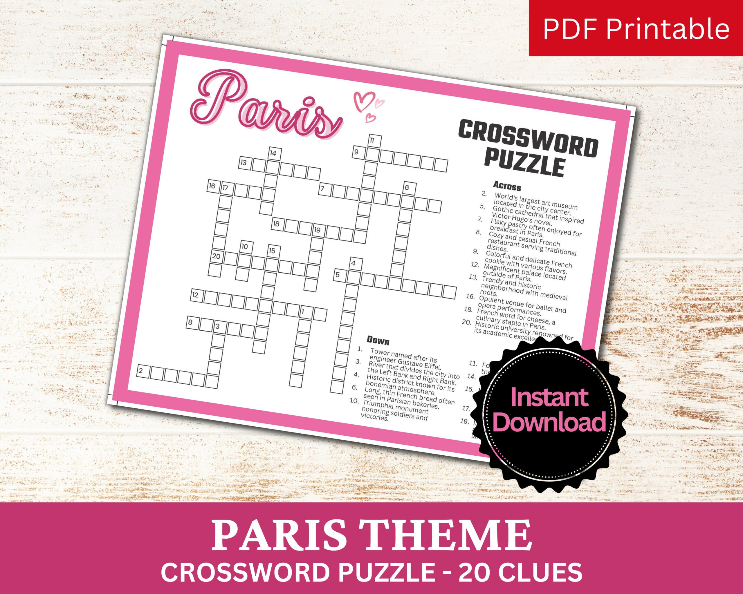 paris crossword puzzle printable game fun travel theme birthday inside christmas in paris crossword scaled Paris Crossword Puzzle Printable Game, Fun Travel Theme Birthday inside Christmas In Paris Crossword