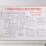 Personalisiertes Weihnachtskreuzworträtsel: Riesiges Familienspiel Intended For Popular Christmas Night Dessert Crossword