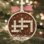 Personalized Family Crossword Christmas Ornament 2025, Custom Name For Shiny Christmas Decoration Crossword Clue