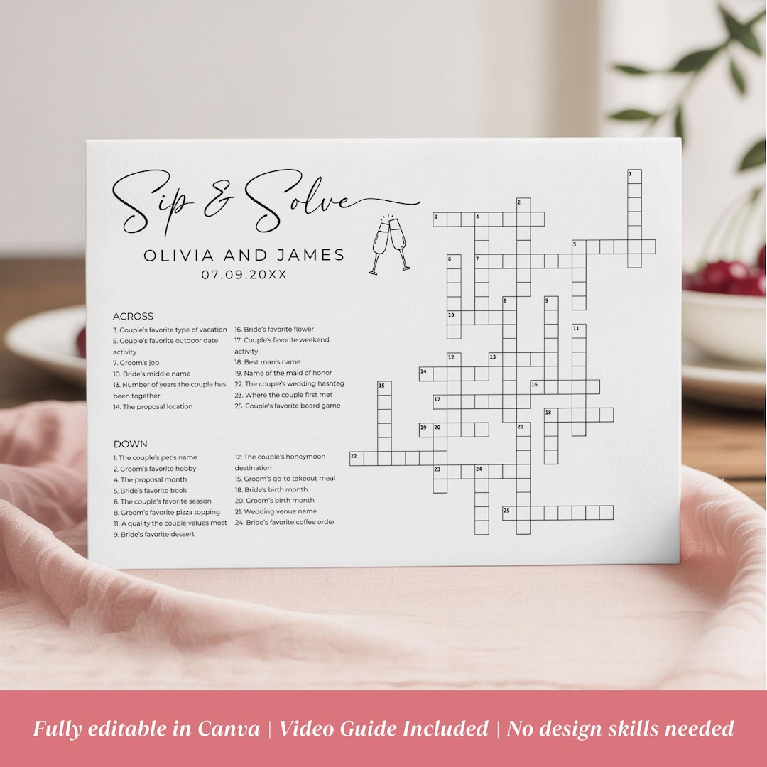 personalized wedding crossword puzzle template custom sip and within christmas stamp pair crossword Personalized Wedding Crossword Puzzle Template, Custom Sip And within Christmas Stamp Pair Crossword