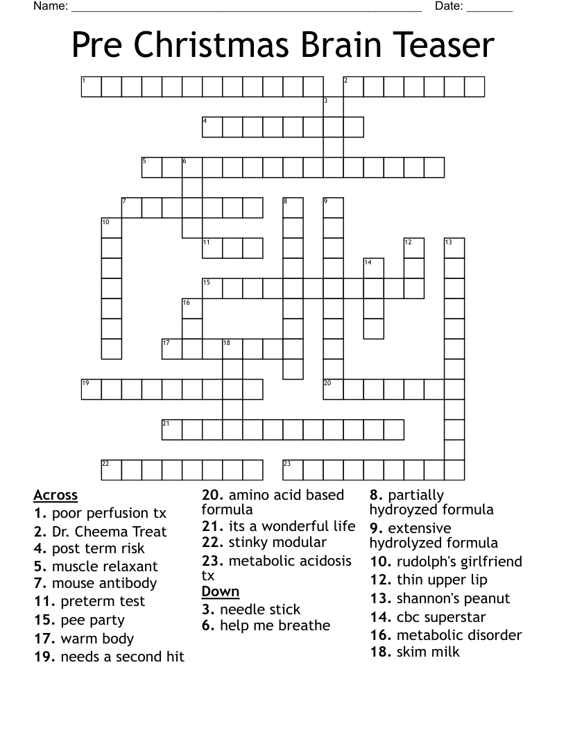 pre christmas brain teaser crossword wordmint throughout post christmas event crossword clue Pre Christmas Brain Teaser Crossword - Wordmint throughout Post Christmas Event Crossword Clue