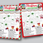 Printable Christmas Crossword Puzzle For Kids And Adults, Fun Christmas  Word Game For Holiday Party And Classrooms, Family Christmas Game Pertaining To It Might Get Decorated At Christmas Crossword