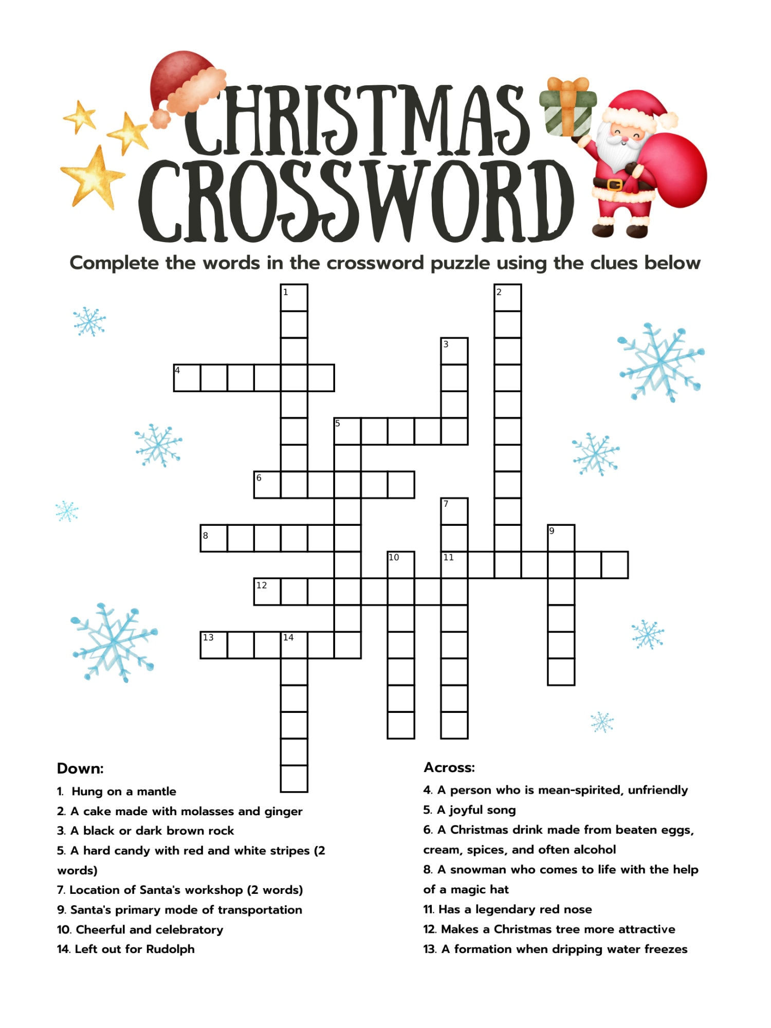 printable christmas crossword puzzle with answer key digital inside christmas crossword printable hard Printable Christmas Crossword Puzzle With Answer Key (Digital inside Christmas Crossword Printable Hard