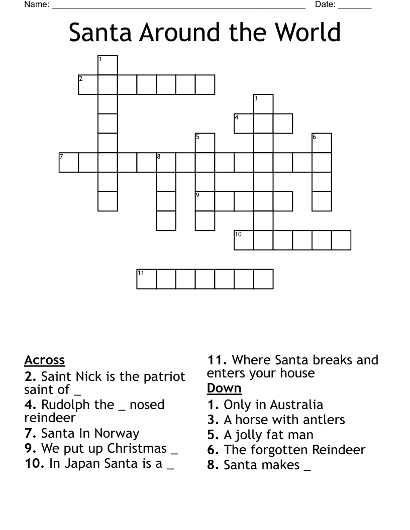 santa around the world crossword wordmint with regard to christmas saint crossword clue Santa Around The World Crossword - Wordmint with regard to Christmas Saint Crossword Clue