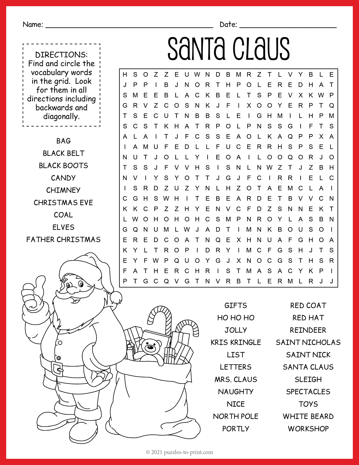 santa claus word search throughout father christmas nyt crossword Santa Claus Word Search throughout Father Christmas Nyt Crossword