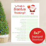 Santa Games   Etsy With Yankee Blank Christmas Party Tradition Crossword