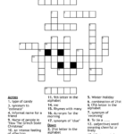 Secret Santa Hint Crossword   Wordmint Throughout Adjective With Christmas Crossword Clue