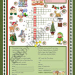 Sing A Christmas Song!   Esl Worksheetmariaolimpia Throughout Sing A Song Christmas Crossword Puzzle