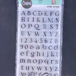 Sizzix Clear Stamp Alphabet 70Pc Set Crossword Puzzle Font Text Intended For Christmas Stamp Pair Crossword