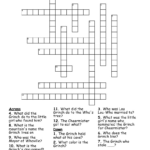 The Grinch'S Puzzle Crossword   Wordmint With Regard To How The Grinch Stole Christmas Crossword Puzzle Answer Key