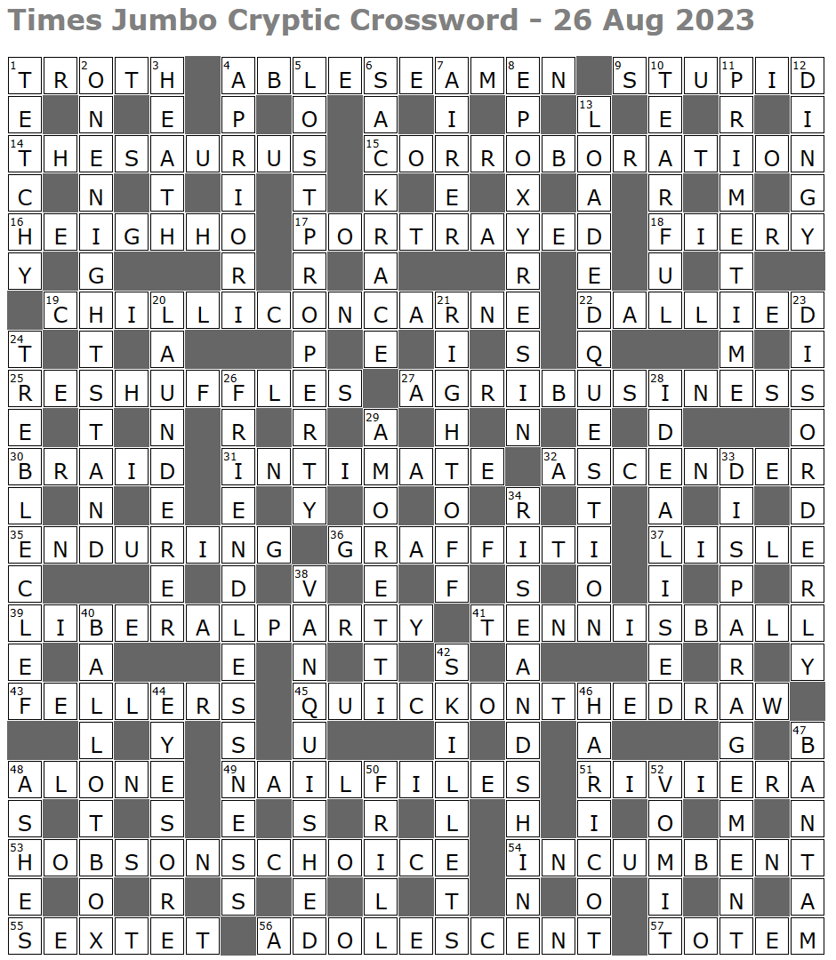 times jumbo crossword page 8 lucian polls web ramblings regarding bit of christmas morning detritus crossword Times Jumbo Crossword – Page 8 – Lucian Poll'S Web Ramblings regarding Bit of Christmas Morning Detritus Crossword