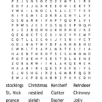 Twas The Night Before Christmas Word Search   Wordmint Throughout Twas The Night Before Christmas Crossword
