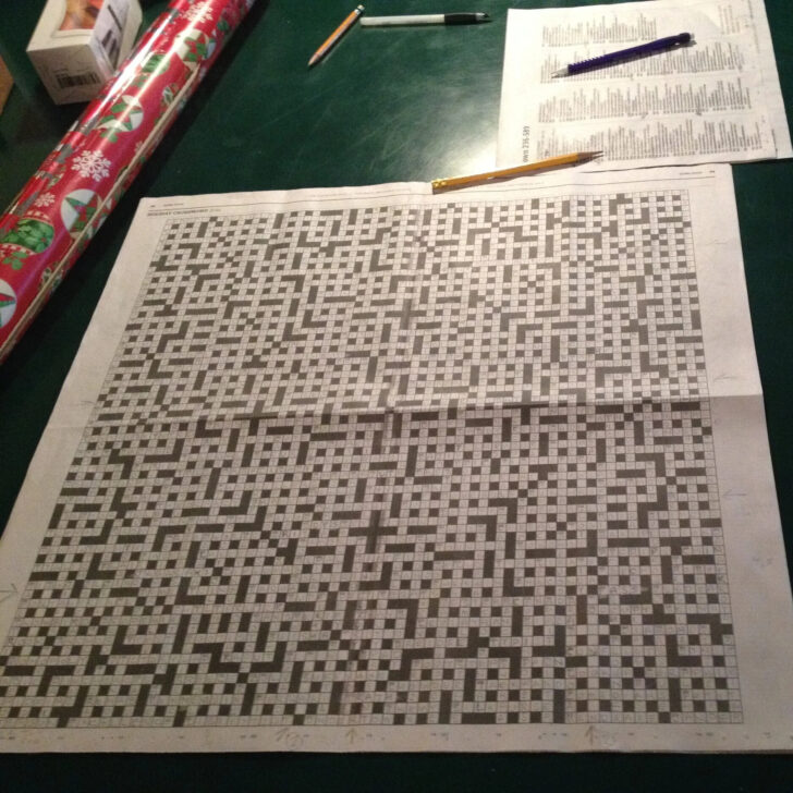 Globe and Mail Christmas Crossword