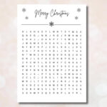Voucher For Christmas Christmas Puzzle Personalizable Voucher Christmas  Gift Printable Pdf Puzzle Crossword Puzzle Diy Template Intended For Hiding The Christmas Tradition In Norway Crossword