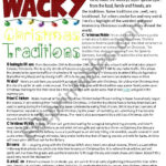 Wacky Christmas Traditions( Reading+Writing,Answer Key Is Included Within Hiding The Christmas Tradition In Norway Crossword