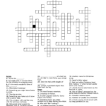 Winter Holiday Crossword Puzzle   Wordmint Throughout Christmas Holiday Crossword Puzzle