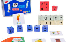 Wooden Crossword Puzzle Blocks Game Word Spelling Cubes Toys Word pertaining to Christmas Tide For Life'S Building Blocks Crossword Clue