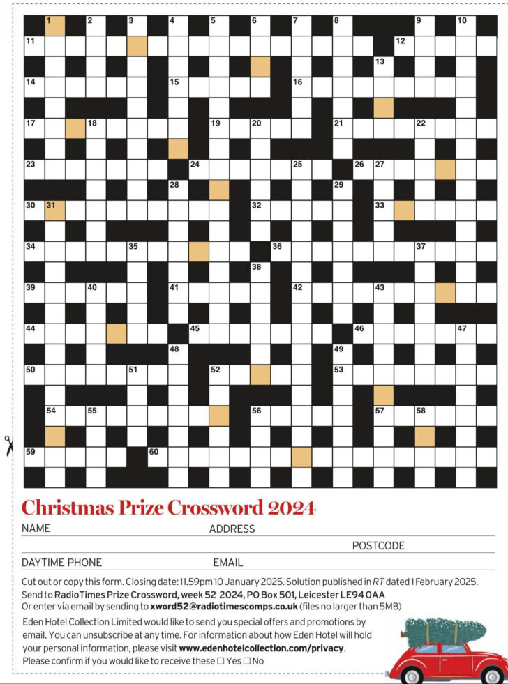 Christmas Visitor Crossword Clue